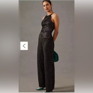 *NWT* ANTHROPOLOGIE MAEVE SEQUIN DISCO JUMPSUIT